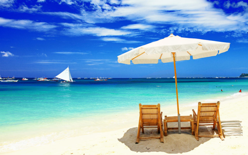 Beach Fun With Shade From The Sun 